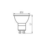 Immagine di FARETTO DIMMERABILE IQ LEDDIM GU10 7W - 110°  - LUMINOSITA' PARI A UNA 59/60W 