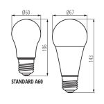 Immagine di LAMPADINA  IQ-LED A67 19W - 200° - E27 - CAPACITA' LUMINOSA 150W