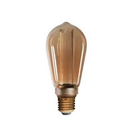 Immagine di LAMPADINA DECOR A FILAMENTO ST64 A - E27 - 4W - 320° - CAPACITA' LUMINOSA 20W - 1800K 