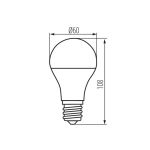 Immagine di LAMPADINA DECOR A FILAMENTO XLED A60 MIRROR  - E27 - 7W - 150° - CAPACITA' LUMINOSA 52W