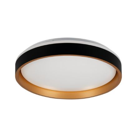 Immagine di PLAFONIERA LED SOLN LED 17,5W - 4000K - 120° - IP20 - DIAM. 380  - IP20 - 120° - NERO / ORO 