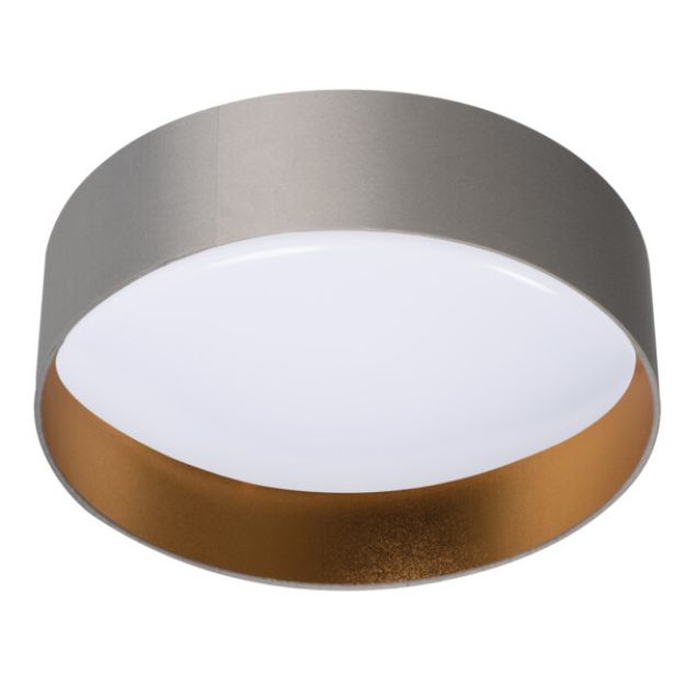 Immagine di PLAFONIERA LED RIFA LED 17,5W - 120° - IP20 - DIAM. 400 - GRIGIO/ORO