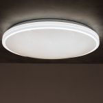 Immagine di PLAFONIERA LED ARVOS CCT - LED MAX 37W - 120° - IP20 - DIAM. 490 -  BIANCO - CON TELECOMANDO - 2700/400/6500K 