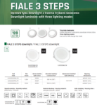 Immagine di PANNELLINO A INCASSO LED FIALE 3 STEP  - IP20 -  12.5W - FORO 128 mm