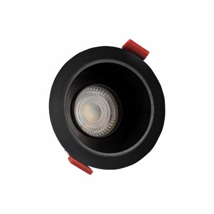 Immagine di Faretto a incasso FIALE COMFORT GU10 - NERO - FORO MONTAGGIO 75