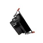 Immagine di Faretto a incasso FIALE COMFORT GU10 - NERO - FORO MONTAGGIO 75