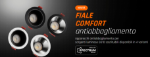Immagine di Faretto a incasso FIALE COMFORT GU10 - BIANCO/ARGENTO - FORO MONTAGGIO 75 