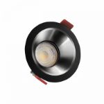 Immagine di Faretto a incasso FIALE COMFORT GU10 - NERO/ARGENTO - FORO MONTAGGIO 75  