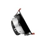 Immagine di Faretto a incasso FIALE COMFORT GU10 - NERO/ARGENTO - FORO MONTAGGIO 75  