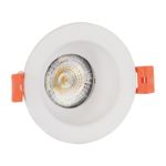 Immagine di Faretto FIALE III GU10 ROTONDO - BIANCO -  FORO MONTAGGIO 73 MM 