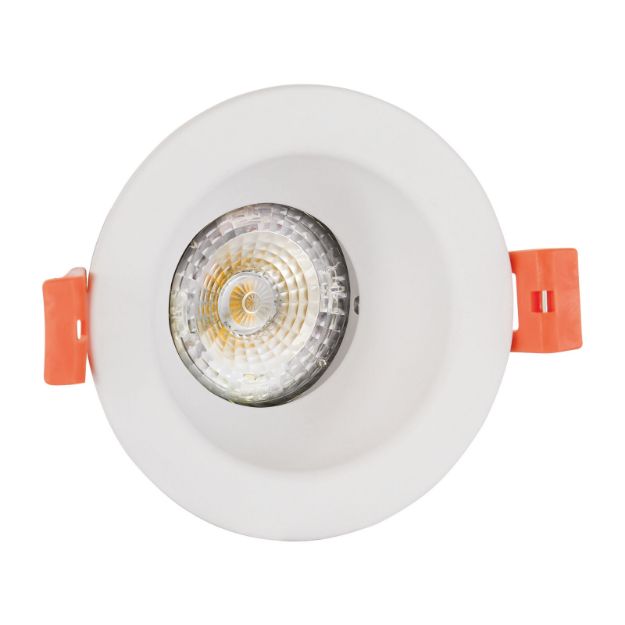 Immagine di Faretto FIALE III GU10 ROTONDO - BIANCO -  FORO MONTAGGIO 73 MM 
