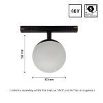 Immagine di SYSTEM SHIFT GLOBE NERO -  5W - 130*100 MM