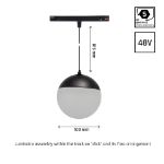 Immagine di SYSTEM SHIFT GLOBE NERO -  5W - 100 (filo da 850 mm) [mm]