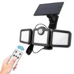 Immagine di SUNARI Solar Lamp LED FLS-04 108*SMD PIR 10W 800lm 6000K 2400mAh
