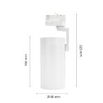 Immagine di LUCE PER BINARIO SP MADARA MAXI R80 con sorgente luminosa sostituibile E-27 - BIANCO