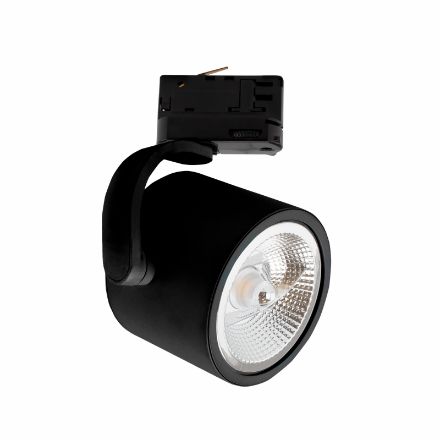 Immagine di LUCE PER BINARIO SP MADARA AR111 GU10 con sorgente luminosa sostituibile GU10 - NERO 