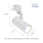 Immagine di LUCE PER BINARIO SP MADARA MINI II GU10 con sorgente luminosa sostituibile GU10 - BIANCO 