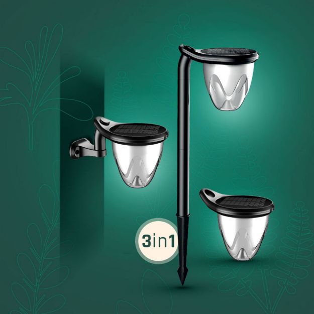 Immagine di SOLARA BRILO Lampada solare da giardino 1W CCT - 3 IN 1 