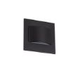 Immagine di Segnapasso LED ERINUS LL LED QUADRATO - IP20 - 1.5W - NERO - BIDIREZIONALE 