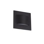 Immagine di Segnapasso LED ERINUS LL LED QUADRATO - IP20 - 1.5W - NERO - BIDIREZIONALE 