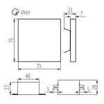 Immagine di SEGNAPASSO - APUS LED AC - 1,3 W - IP20 - 220/240AC - ACCIAIO - WW