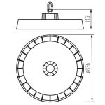 Immagine di Lampada led high bay HB PRO STRONG 200W NW - 90° - possibilità di regolare manualmente la potenza dell'apparecchio ai livelli del 100%, 75% e 50% 