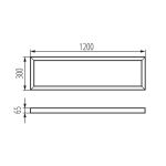 Immagine di CORNICE ADTR 12030 PER PANNELLI LED - ARGENTO