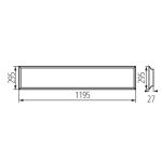 Immagine di Pannello led da incasso BLINGO LED U34W -  lm4080 - 120N - IP20 - Angolo di illuminazione [°] 90 - Tipo di paralume  microprismatico - UGR  <19