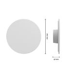 Immagine di LAMPADA PARETE PIATTA - CCT - IP44 - 18W - BIANCO 