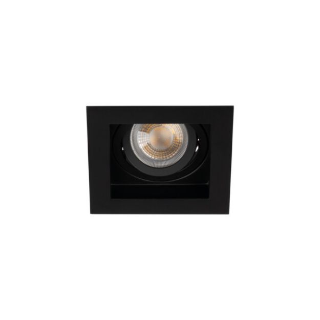 Immagine di ARET FARETTO A INCASSO - NERO - FORO 90X90 - DIM 100*100 - 1XGU10