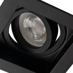Immagine di ARET FARETTO A INCASSO - NERO - FORO 90X90 - DIM 100*100 - 1XGU10