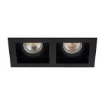 Immagine di ARET FARETTO A INCASSO - NERO - FORO 90X170 - DIM 100*185 - 2XGU10