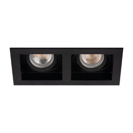 Immagine di ARET FARETTO A INCASSO - NERO - FORO 90X170 - DIM 100*185 - 2XGU10