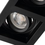 Immagine di ARET FARETTO A INCASSO - NERO - FORO 90X170 - DIM 100*185 - 2XGU10