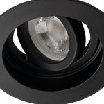 Immagine di ARET FARETTO A INCASSO - NERO - FORO 90 - DIM 100 - 1XGU10