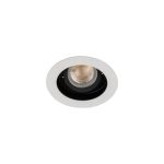 Immagine di ARET FARETTO A INCASSO - BIANCO/NERO - FORO 90 - DIM 100 - 1XGU10 