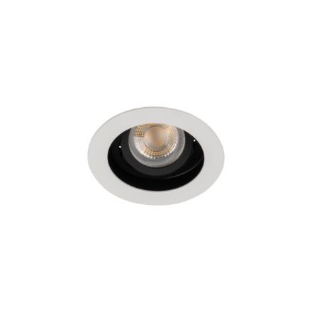 Immagine di ARET FARETTO A INCASSO - BIANCO/NERO - FORO 90 - DIM 100 - 1XGU10 