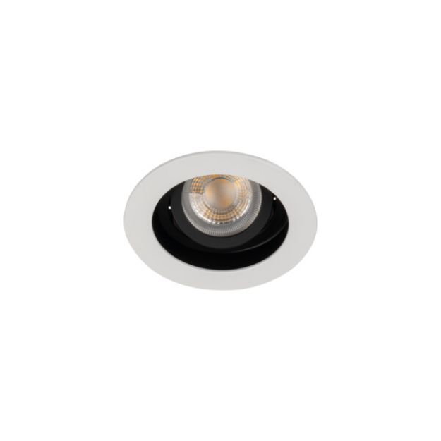 Immagine di ARET FARETTO A INCASSO - BIANCO/NERO - FORO 90 - DIM 100 - 1XGU10 