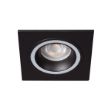 Immagine di FELINE DSL QUADRATO - FARETTO A INCASSO FISSO - NERO - DIM 92X92 - FORO 77 MM