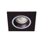 Immagine di FELINE DSL QUADRATO - FARETTO A INCASSO FISSO - NERO - DIM 92X92 - FORO 77 MM