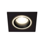 Immagine di FELINE DSL QUADRATO - FARETTO A INCASSO FISSO - NERO - DIM 92X92 - FORO 77 MM