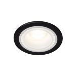 Immagine di FELINE DSO CIRCOLARE - FARETTO A INCASSO FISSO - NERO/BIANCO - DIM 90 - FORO 77 MM 
