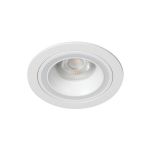 Immagine di FELINE DSO CIRCOLARE - FARETTO A INCASSO FISSO - BIANCO - DIM 90 - FORO 77 MM 