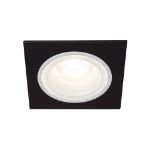 Immagine di FELINE DSL QUADRATO - FARETTO A INCASSO FISSO - NERO/BIANCO - DIM 92X92 - FORO 77 MM 