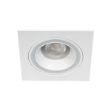 Immagine di FELINE DSL QUADRATO - FARETTO A INCASSO FISSO - BIANCO - DIM 92X92 - FORO 77 MM  
