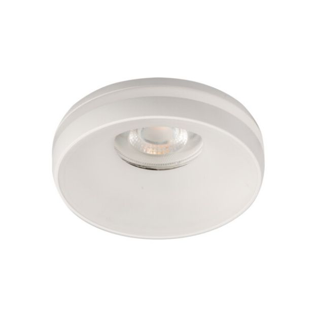 Immagine di ELICEO CIRCOLARE - FARETTO A INCASSO FISSO - BIANCO  - DIM 96*25 - FORO 68 MM 