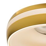 Immagine di ELICEO CIRCOLARE - FARETTO A INCASSO FISSO - ORO  - DIM 96*25 - FORO 68 MM  
