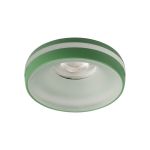 Immagine di ELICEO CIRCOLARE - FARETTO A INCASSO FISSO - VERDE - DIM 96*25 - FORO 68 MM   