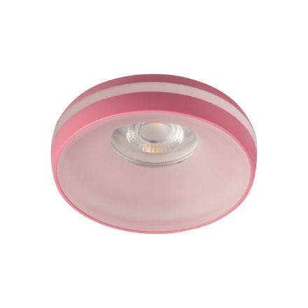 Immagine di ELICEO CIRCOLARE - FARETTO A INCASSO FISSO - ROSA - DIM 96*25 - FORO 68 MM 