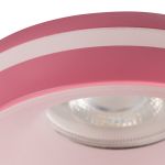 Immagine di ELICEO CIRCOLARE - FARETTO A INCASSO FISSO - ROSA - DIM 96*25 - FORO 68 MM 